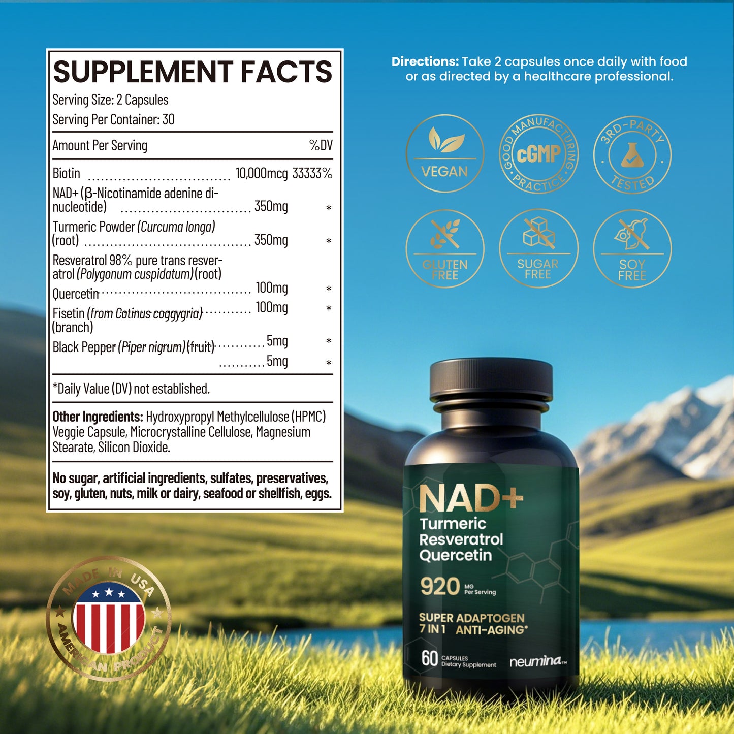Women's Beauty -- Daily Multivitamin & NAD+